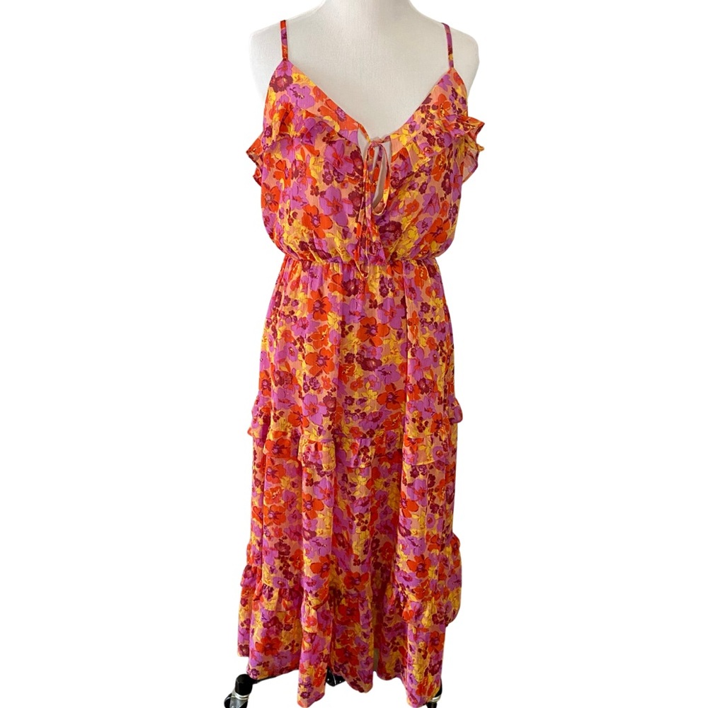 LUSH Ruffle Floral Dress- Medium